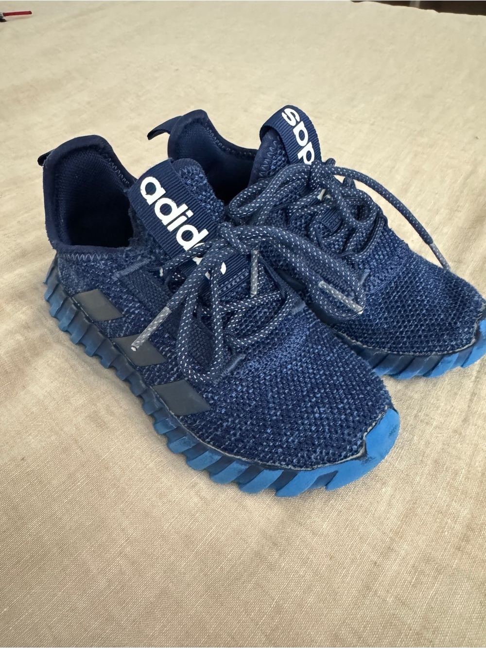 Adidas Tubular Doom Sock Knit Sneakers Navy Blue Kids Size 12K
